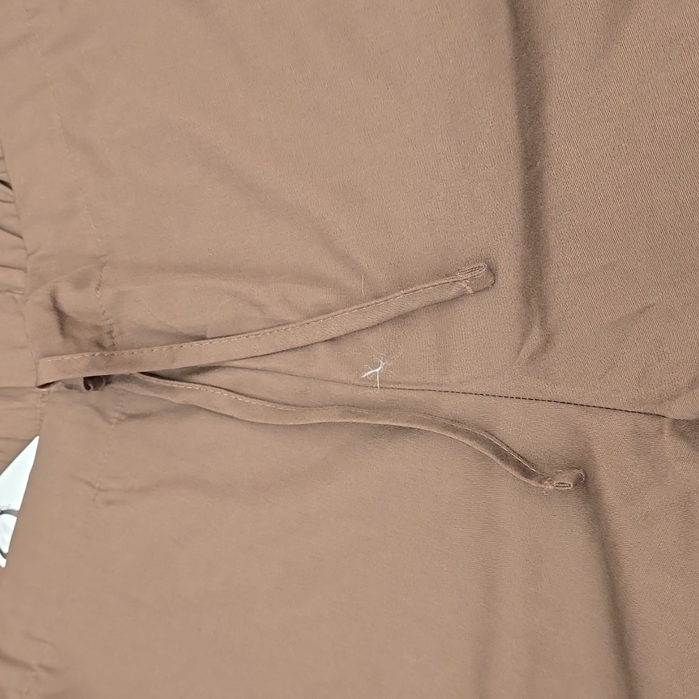 Brown Drawstring Scrub Pants Talls